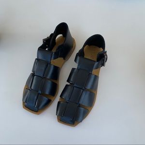 St Agni kami fisherman leather sandals